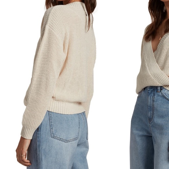 Billabong Bring It Faux Wrap Sweater 